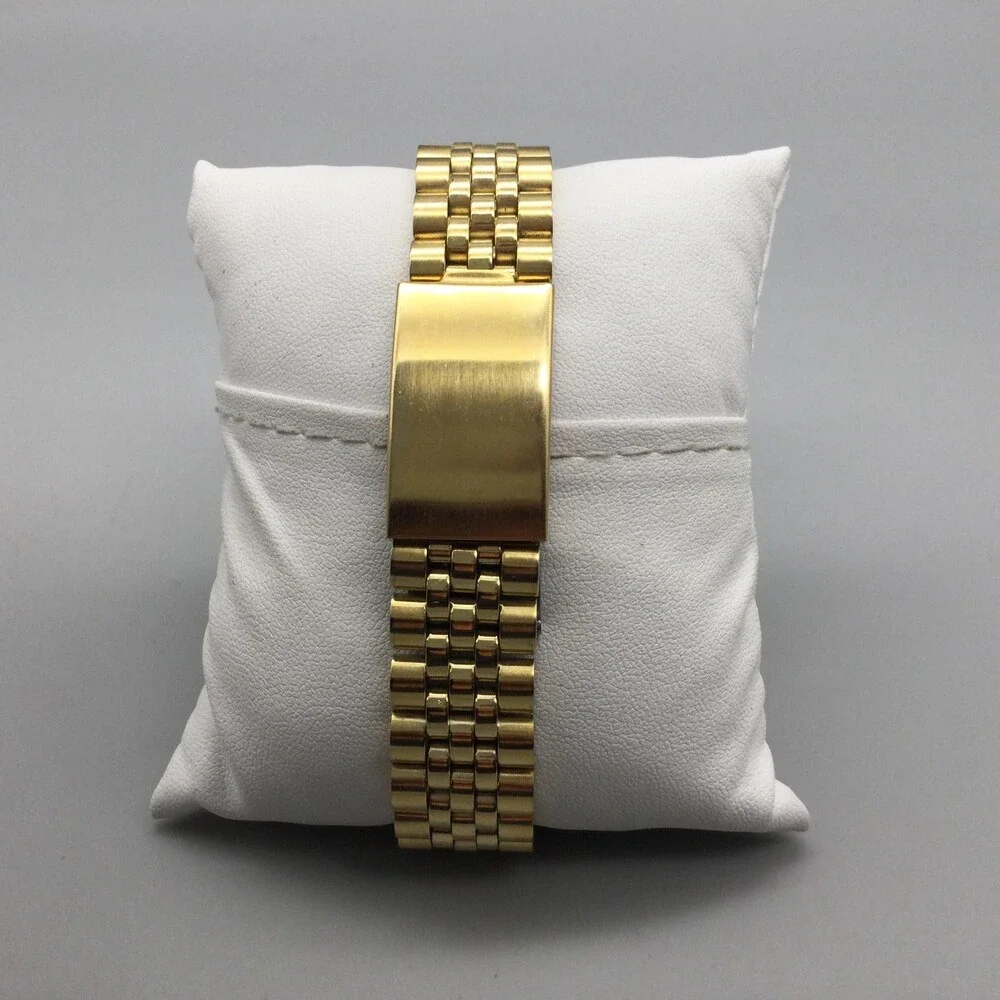 Indiana University Mens Watch 35mm White Logo Dial Gold Tone New Battery 8